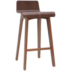 Barstuhl aus dunklem Holz 65 cm BALTIK