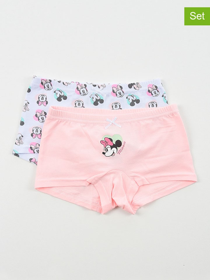 Disney Minnie Mouse 2er-Set: Pantys "Minnie" in Weiß/ Rosa - 98/104