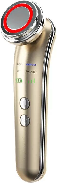 INF Masseur Facial à LED 3 Couleurs pour le Resserrement de la Peau et le Nettoyage Profond Or