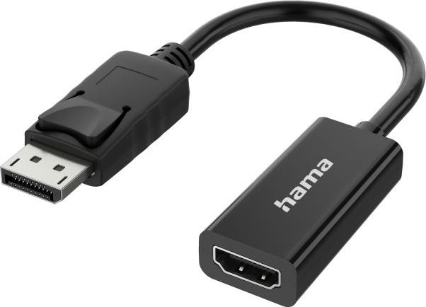 Hama DisplayPort naar HDMI Adapter - Zwart - Mannelijk naar Vrouwelijk