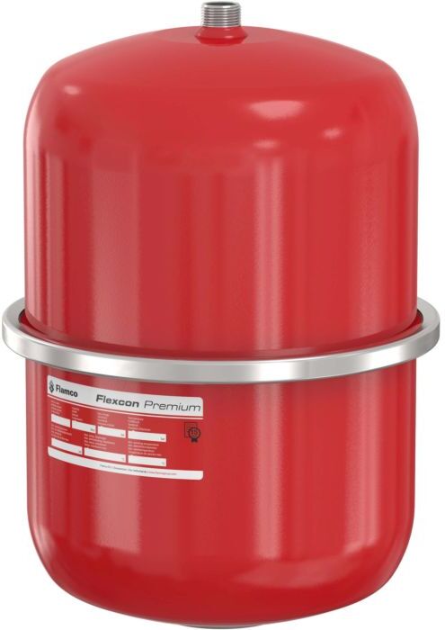 Flamco Flexcon Druckausdehnungsgefäß 16948 18 l, 6 bar, R 3/4, Vordruck 2,5 bar, rot