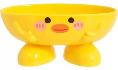 Uplifted Goods Cute Cartoon Cat Soap Dish With Drainage For Bathroom And Kitchen duck