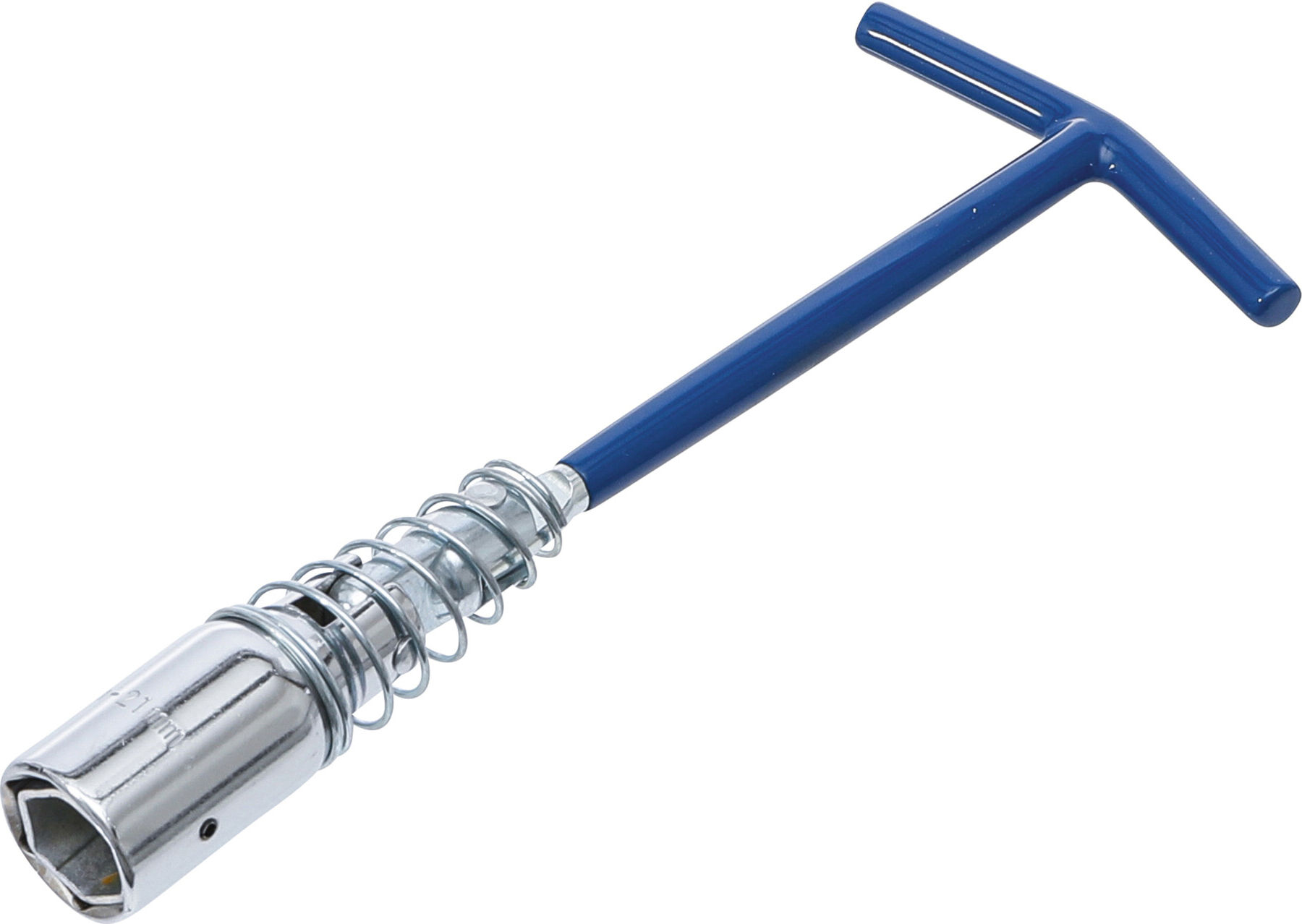 BGS Do it yourself Zündkerzenschlüssel mit T-Griff, Gelenkfeder Sechskant SW 16 mm / SW 21 mm (142)