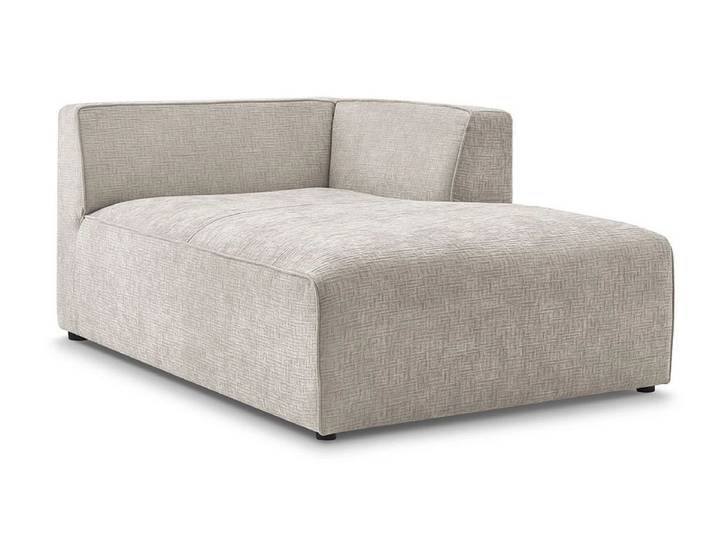 Récamière BOBOCHIC MEGEVE Stoff mit Textur beige