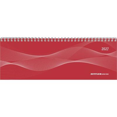 Tisch-Querkalender Profi rot 2027