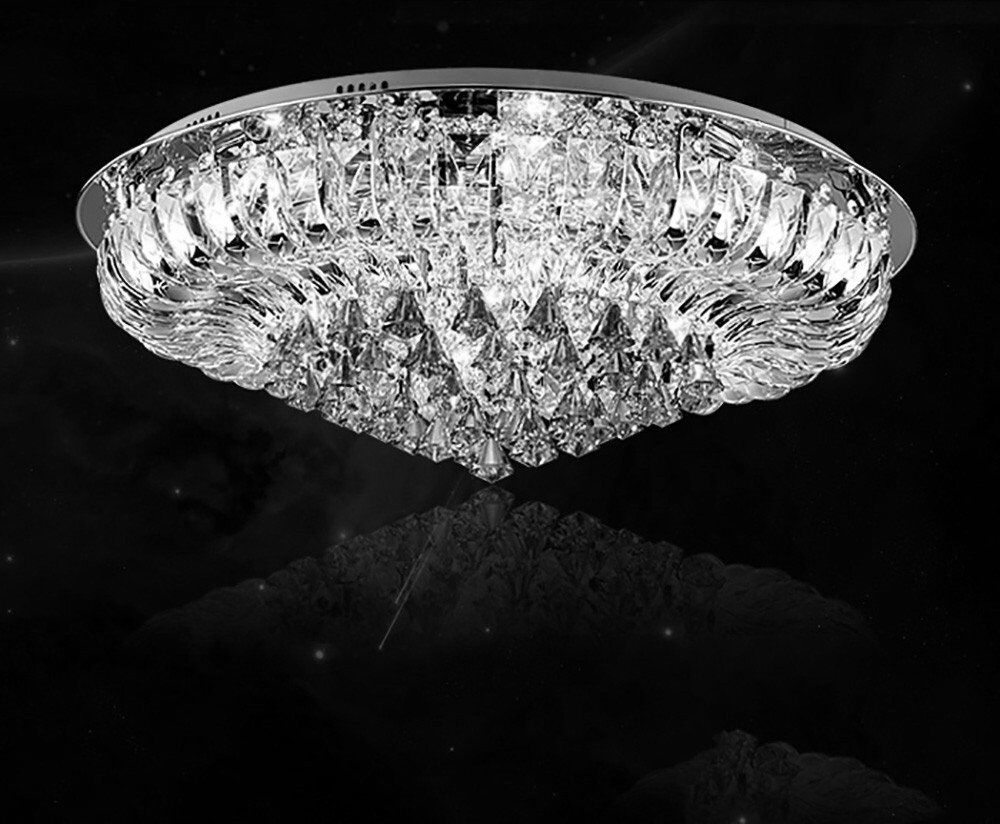 Mercer41 Maurer LED Flush Mount Clear 25cm H x 50cm W x 50cm D