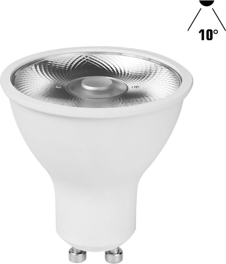 NCC-Licht LED-reflector 6W GU10 warm wit 3000K 360lm spotlicht 10°