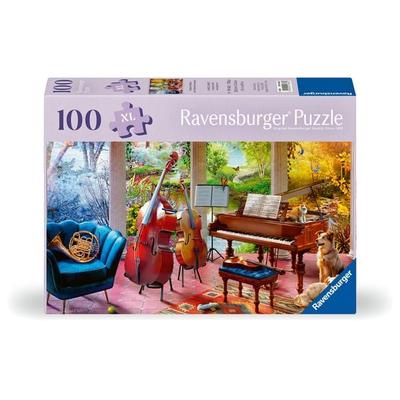 Erwachsenenpuzzle 100 XL-Teile - Musikalische Jahreszeiten