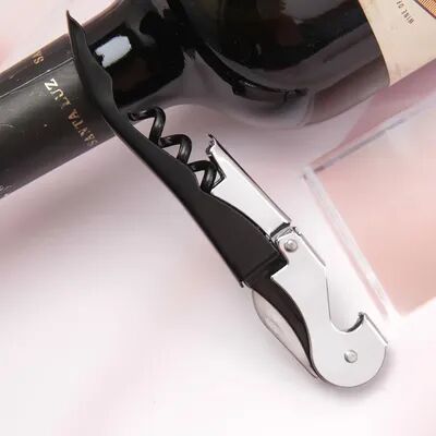 Multicon Wholesale Hub Multi Functional Bottle Opener, Wine Corkscrew, Premium Stainless Steel Beer Cap Remover black