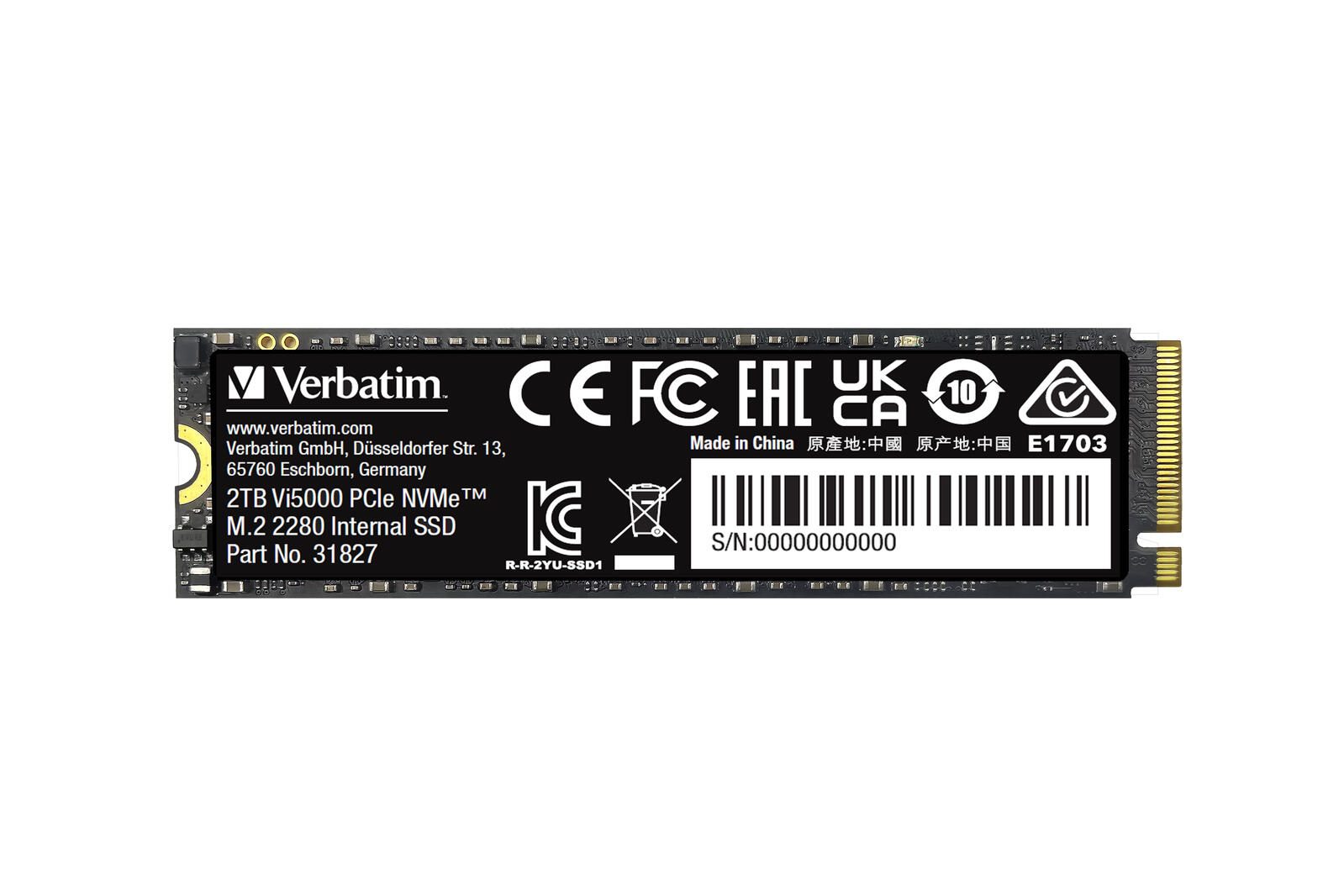 Verbatim Vi5000 M.2 SSD - 2 TB 31827