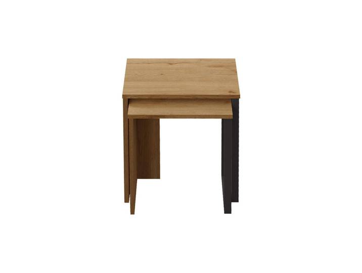 Mobili Rebecca Couchtischset 2er Set, Braun, 51x53x29.5 cm, Wohnzimmer, Wohnzimmertische, Couchtische