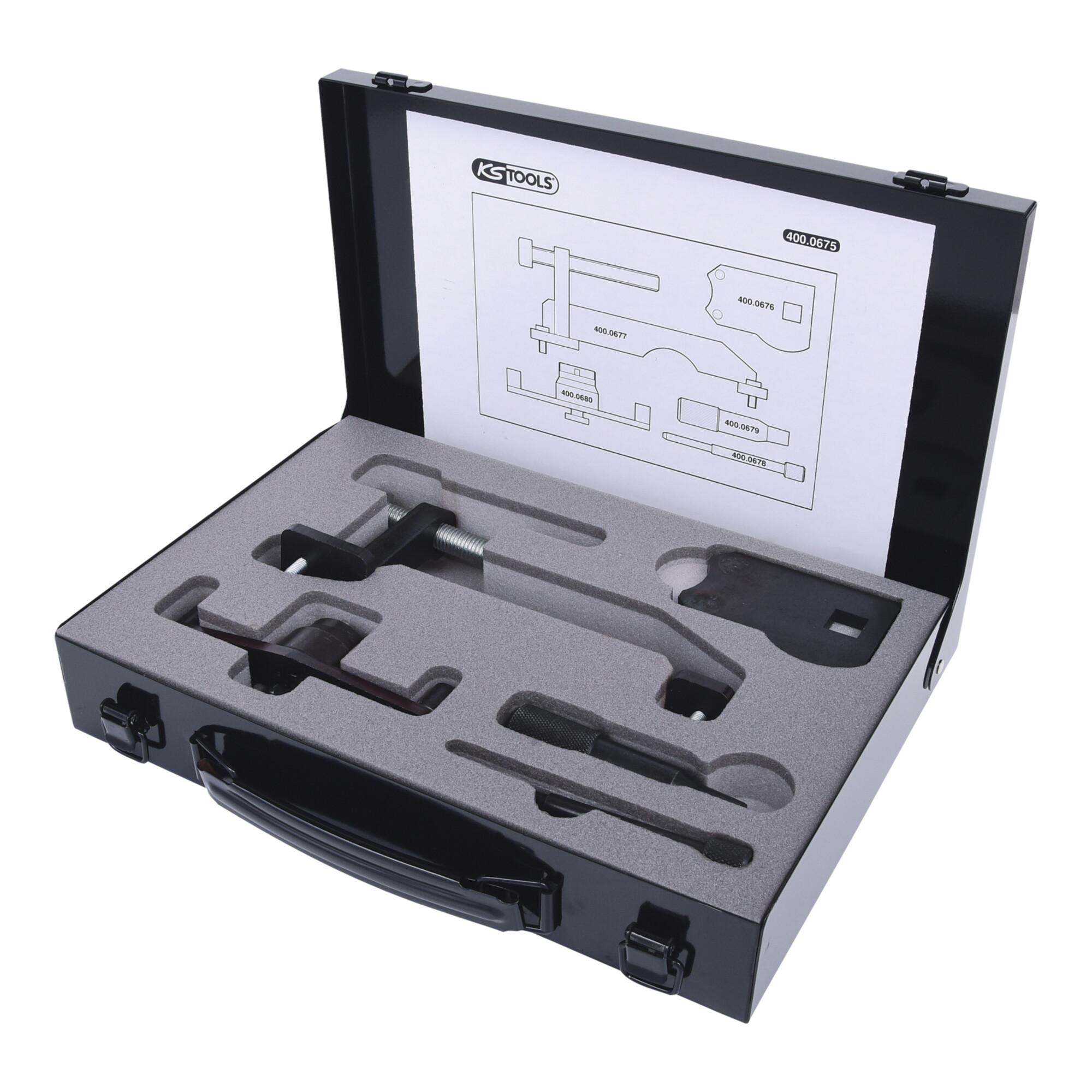 KS Tools GM / Opel / Saab - Motoreinstell-Werkzeug-Satz, 5-teilig 400.0675)