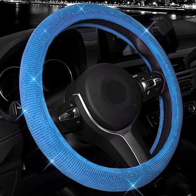 Luxus-Kristall-Diamant-Auto-Lenkradabdeckungen, glitzernde Auto-Lenkerabdeckung, Bling-Strass-Kunstdiamant-Auto-Lenkschutz