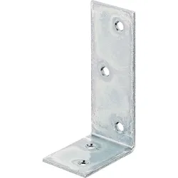 Balkenwinkel, 40x80x30mm, galvanisch verzinkt, dickschichtpassiviert.