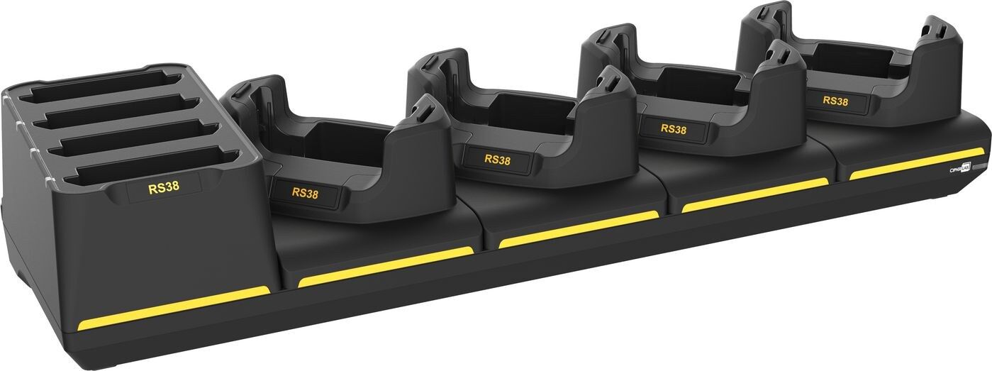CipherLab RS38 4-Slot Terminal Cradle with 4-Slot Battery Charger, EU (ARS385CBNNE01)