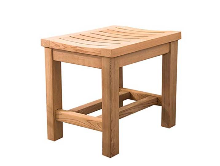 RTY-BY Badehocker Duschhocker Dusche Bank aus Holz Badezimmer Sitz Hocker Holz Bath Spa Badezimmer-Speicher-Organisator-Stuhl for senioren Behinderte Indoor Outdoor, Max.250kg (Size : 41×31×45cm)