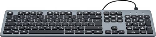 hama 00173058 USB-Tastatur CK-400 , beleuchtet, kabelgebunden, Schwarz, QWERTZ DE