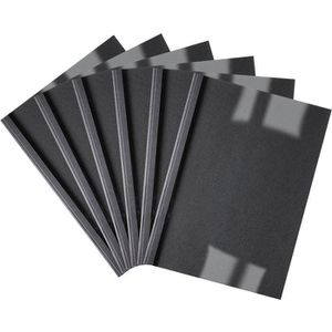 GBC Thermobindemappen LinenWeave, A4, 1.5mm, 15 Blatt, Leinen-Karton, schwarz, 100 Stück