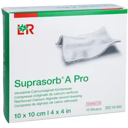 Suprasorb A Pro Calciumalginat Kompr.10x 10 St