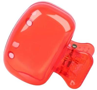 Inspired Finds CleanGuard Portable Toothbrush Head Covers Protective Travel Case red