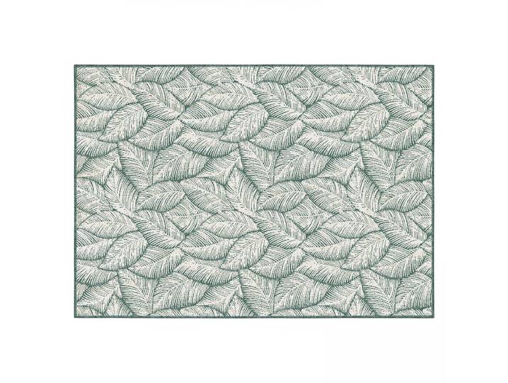 Oviala - Tapis extérieur motif floral réversible rectangulaire