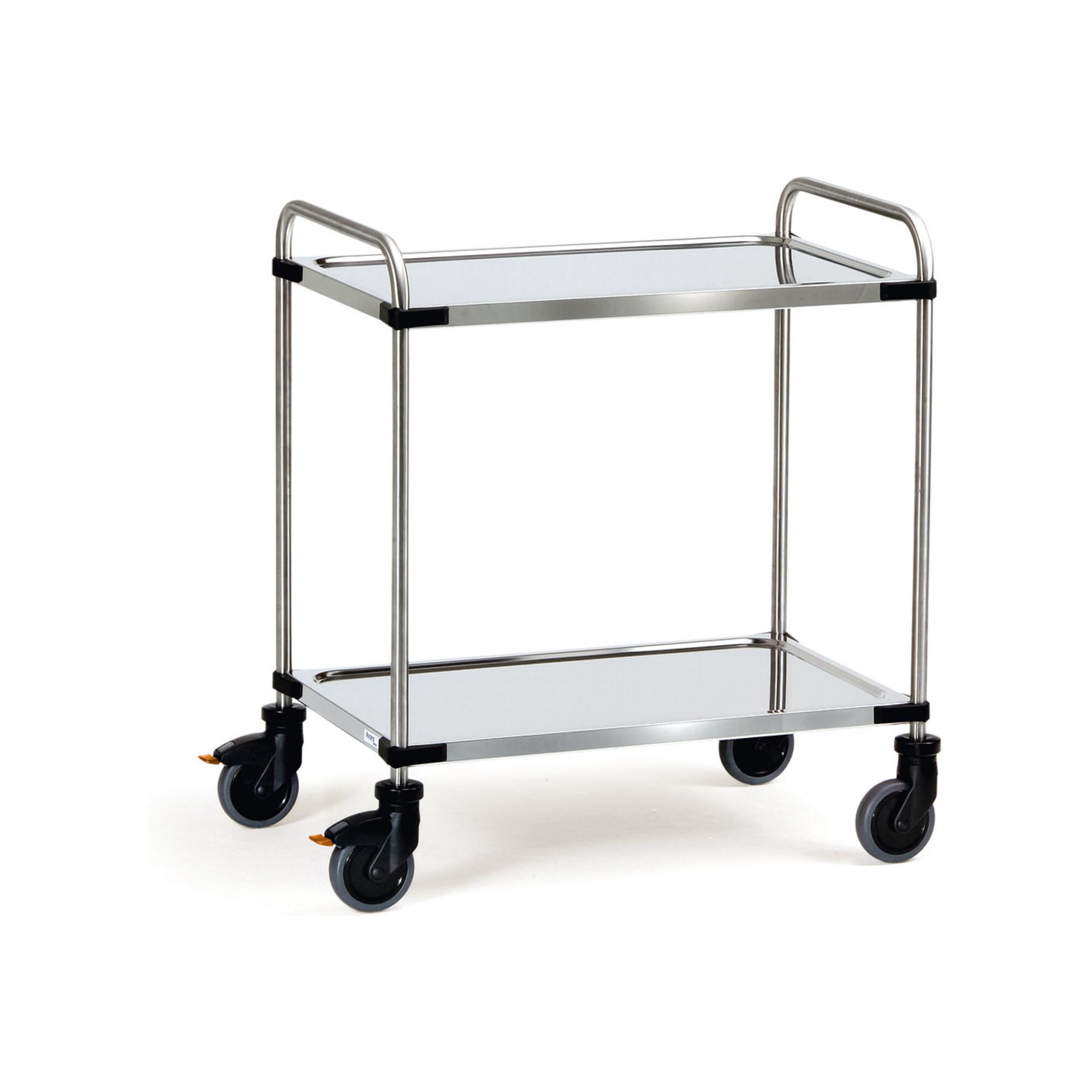 fetra Edelstahlwagen 5001 - Tragkraft 120kg TPE-Reifen)