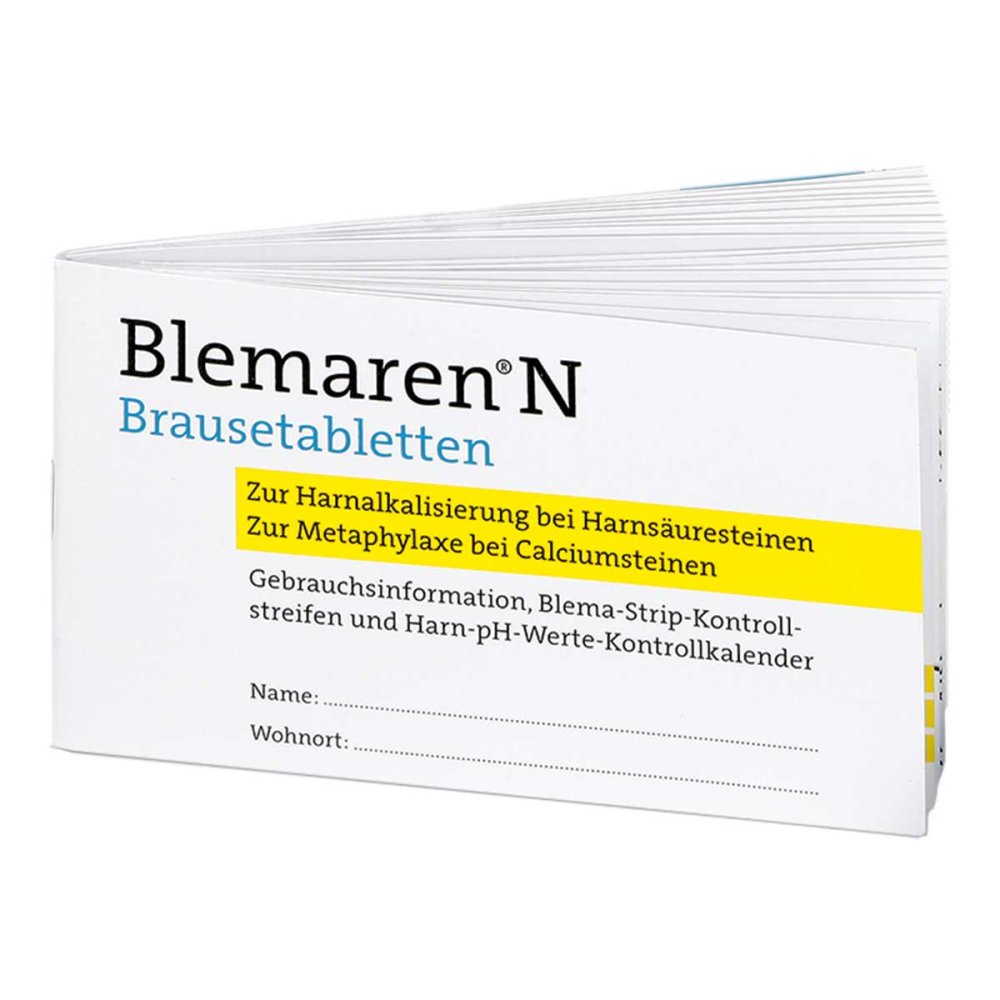 Aristo Pharma GmbH Blemaren N Kontrollkalender Teststreifen 06629644