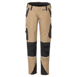 Damen Stretch-Bundhose "NORIT" - 36 - sand/schwarz