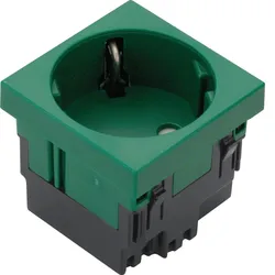 Hager ESR1336029 Steckdose 1-fach 33°-Ausrichtung 16A/250V Rastec 45 minzgrün