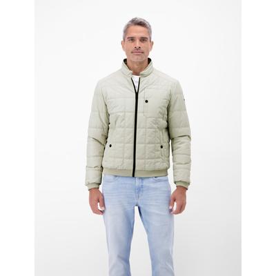 Outdoorjacke LERROS "Blousonjacke in Stepp-Optik", Herren, Gr. S, beige (stone), 100% Polyester, Jacken Outdoorjacke