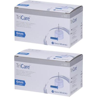 Tricare Pen-Nadeln 6 mm 2x 2x100 St Kanüle