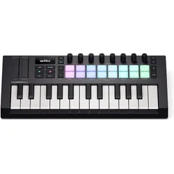 novation Launchkey Mini 25 Mk4, MIDI Controller, Weiss, Schwarz