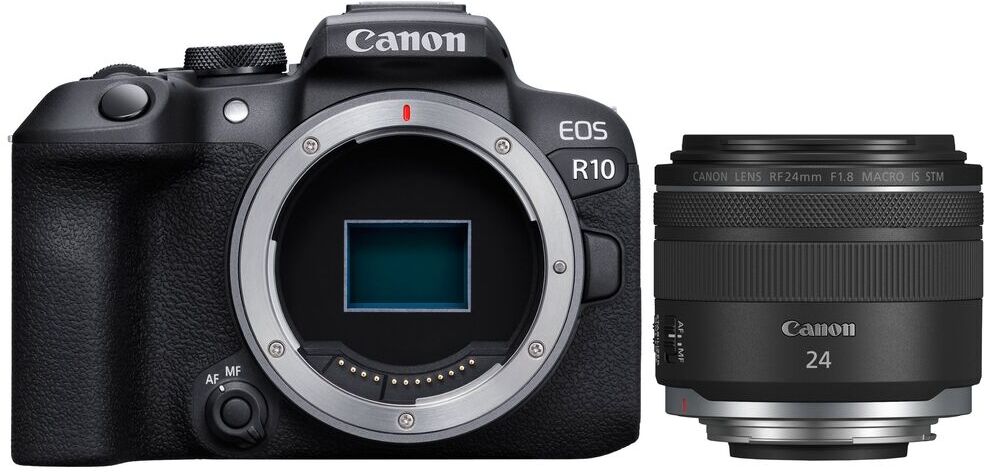 Canon EOS R10 Body + RF 24mm f/1.8 Macro IS STM