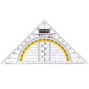 Idena Geodreieck 602083 Superflex, 14 cm Hypotenuse, flexibel