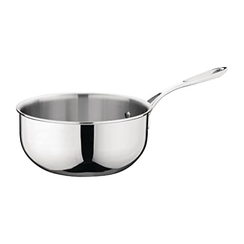 Vogue Tri-Wall Conische Sauteuse 20cm Roestvrij staal