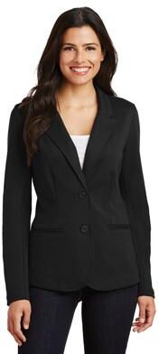 Port Authority LM2000 Women's Knit Blazer Coat in Black size XXL   Cotton/Polyester Blend