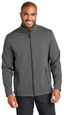 Port Authority J921 Collective Tech Soft Shell Jacket in Graphite Grey size Large   Polyester