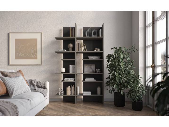 yourhouse24 Regal Rechtes Regal mit LED-Beleuchtung FL-01P