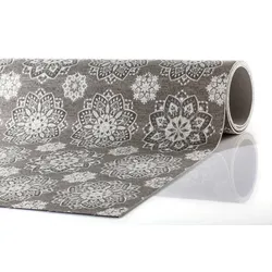 Peyer Syntex In- & Outdoorteppich Mira Jacquard Blume Grafik 138 cm x 220 cm