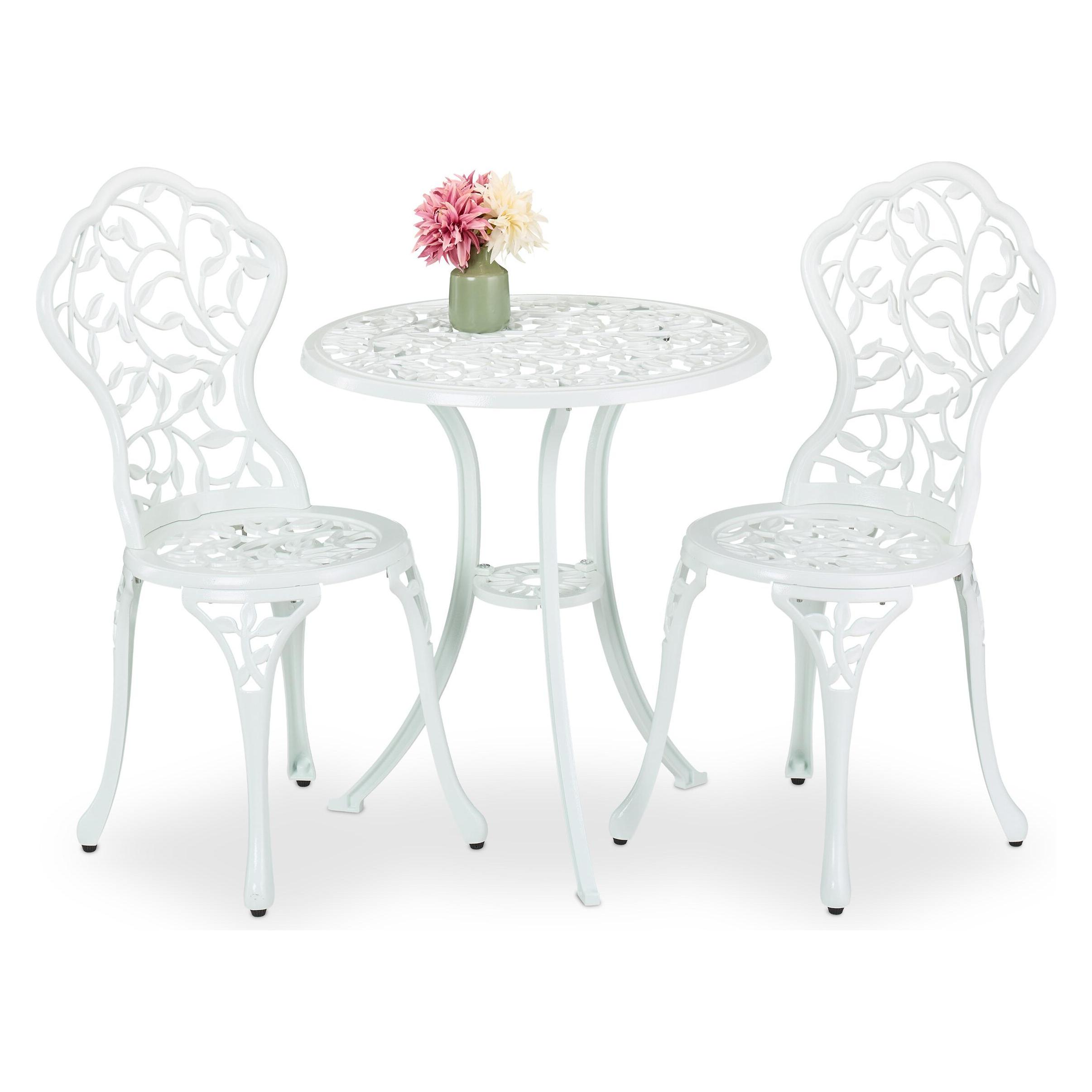 Relaxdays 3-tlg. Gartenmöbel-Set (61 x 65 cm) (4052025507954)