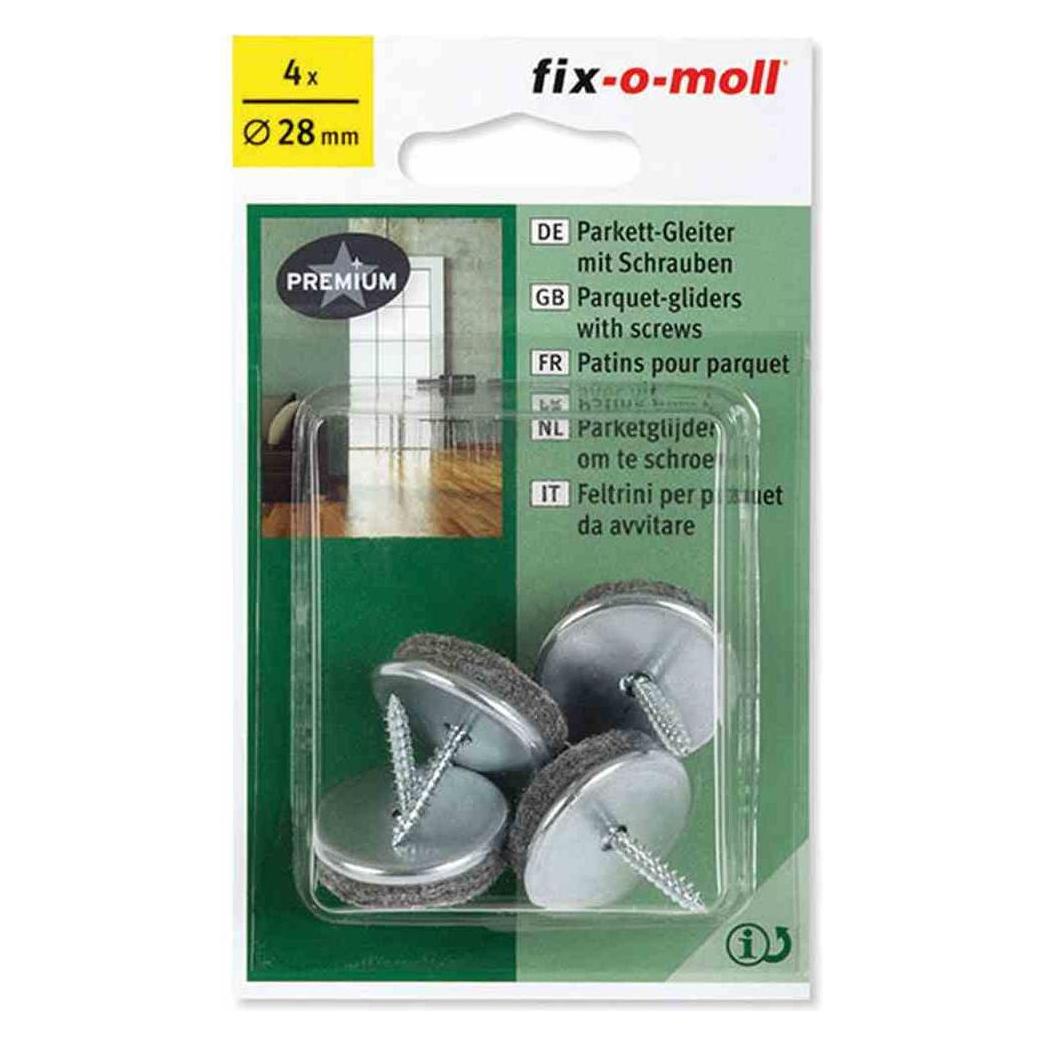 Fix-o-moll Parkettgleiter mit Schraube (Parkettgleiter, 4 Stk.) (3566237)