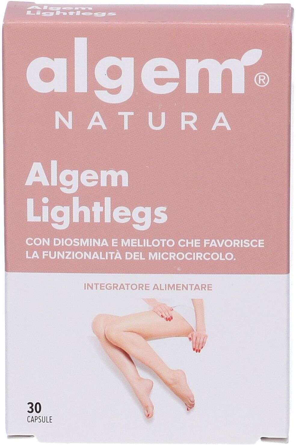 ALGEM NATURA Srl Algem LightLegs, integratore alimentare per gambe pesanti e microcircolo, 30 capsule