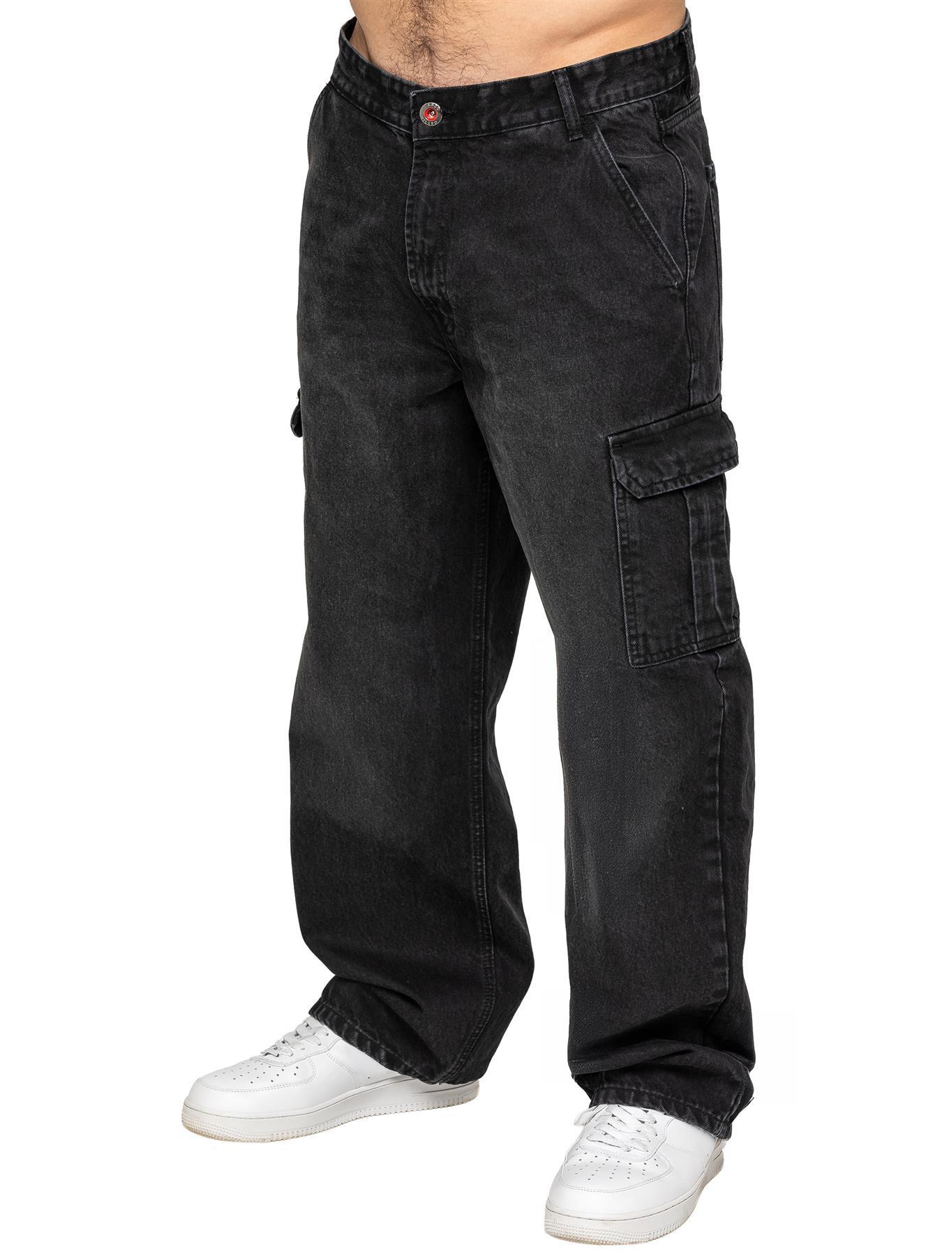 Enzo Milano | Herren Cargo-Jeans mit weitem Bein