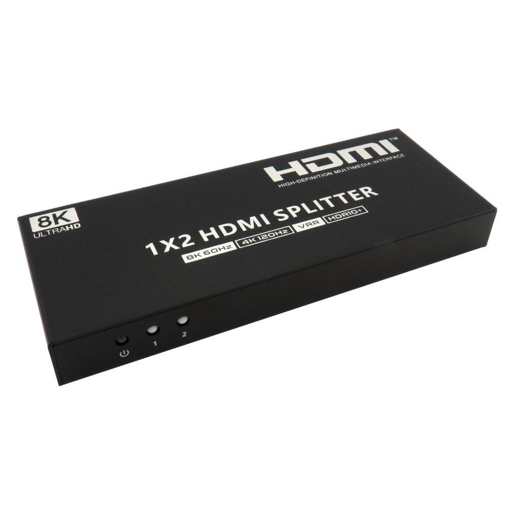 Cables Direct 8K 60Hz 1 x 2 HDMI Splitte (HD8K-SP202)