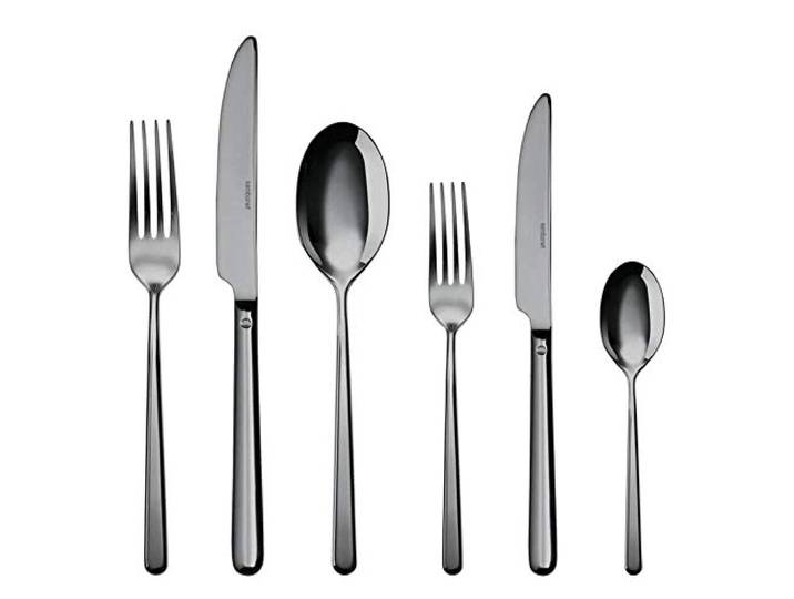 Sambonet Besteck-Set Linear PVD 36-teilig, Schwarz