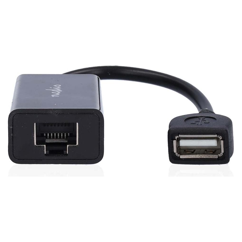 Nedis USB-Extender | USB 2.0 | 1x USB-A Stecker | 1x RJ45 Female | 1x USB-A Buchse | 1x RJ45 Female (0.20 m, USB 2.0) (CCGB61EXTBK500)