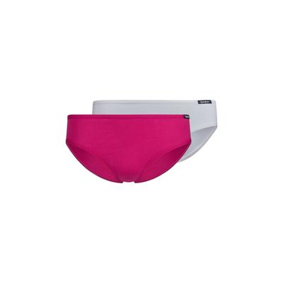 Slip SKINY "Slip 2er Pack", Mädchen, Gr. 140, pink (pink, weiß), Obermaterial: 95% Baumwolle CO. 5% Elasthan EL., Unterhosen Slip