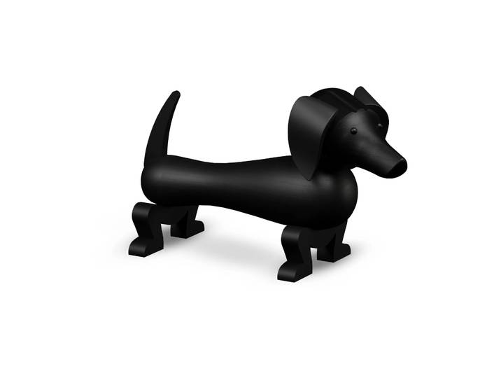 Kay Bojesen Denmark Kay Bojesen Hund 28,5 cm Dunkel gebeizte Eiche