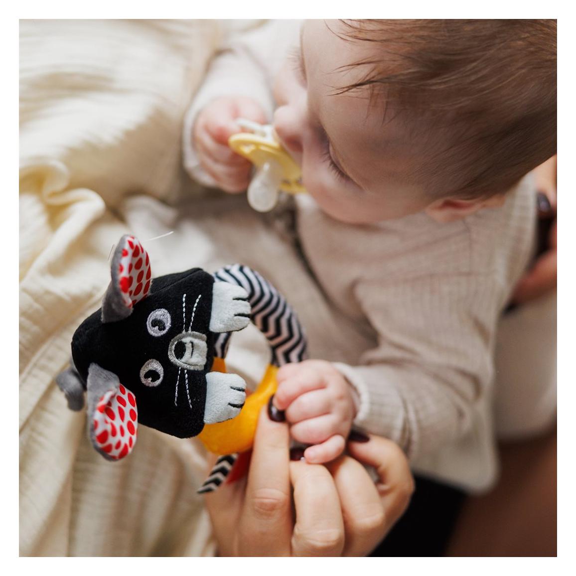 Babyono 1677 Grzechotka Kontrastowa Mouse (ON1677)