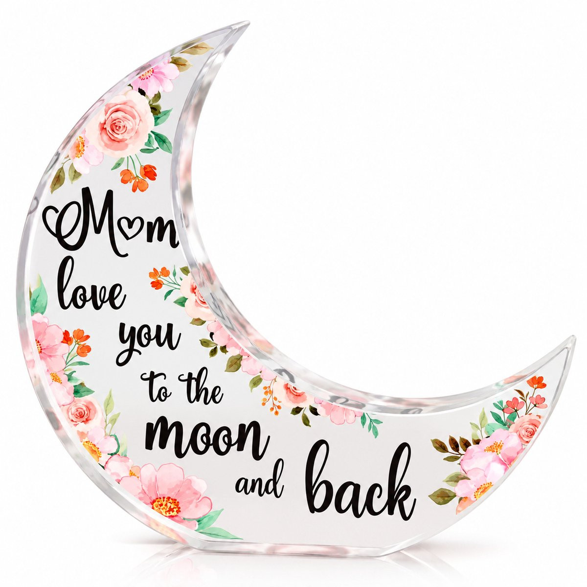 Nina’s Giftshop Maan Decoratie Mama – Love You To The Moon And Back Woondecoratie